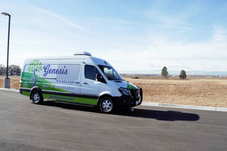 Exterior of Genesis mobile specialty vehicle