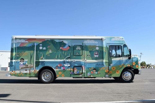 Exterior of the Marin County Learning Bus Bookmobile